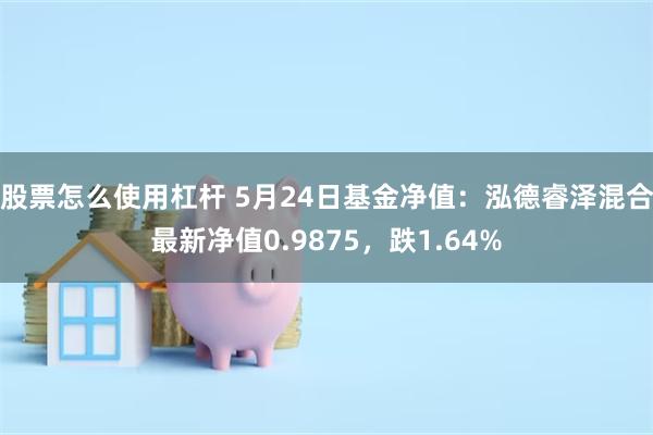 股票怎么使用杠杆 5月24日基金净值：泓德睿泽混合最新净值0.9875，跌1.64%