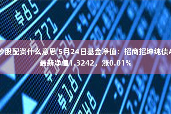 炒股配资什么意思 5月24日基金净值：招商招坤纯债A最新净值1.3242，涨0.01%