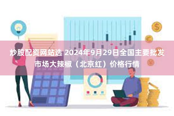 炒股配资网站选 2024年9月29日全国主要批发市场大辣椒（北京红）价格行情