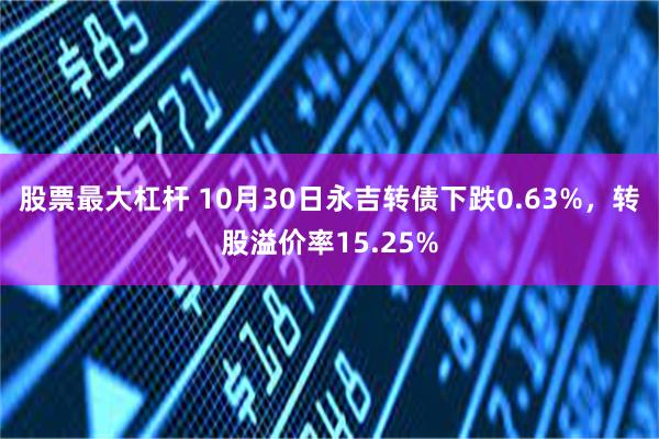 股票最大杠杆 10月30日永吉转债下跌0.63%，转股溢价率15.25%