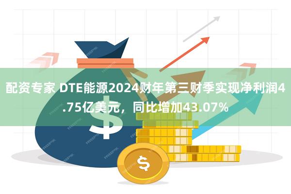 配资专家 DTE能源2024财年第三财季实现净利润4.75亿美元，同比增加43.07%