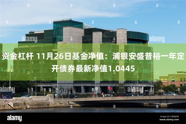 资金杠杆 11月26日基金净值：浦银安盛普裕一年定开债券最新净值1.0445