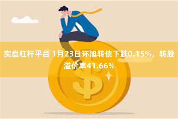 实盘杠杆平台 1月23日环旭转债下跌0.15%，转股溢价率41.66%