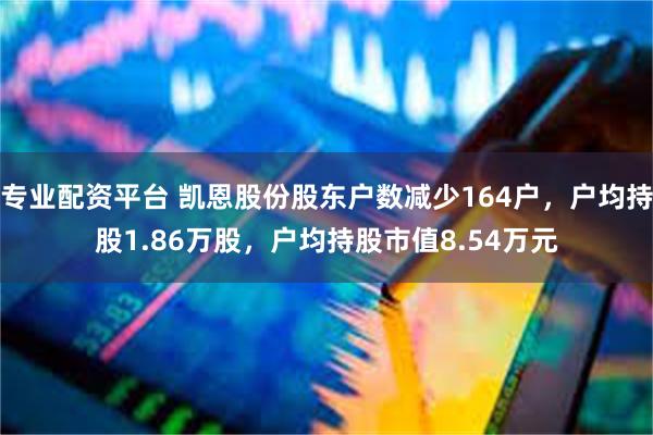 专业配资平台 凯恩股份股东户数减少164户，户均持股1.86万股，户均持股市值8.54万元